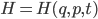 H=H(q,p,t)
