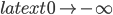 latex t_\mathrm{0} \rightarrow -\infty