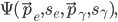 \Psi(\vec{p}_e, s_e,\vec{p}_\gamma, s_\gamma),