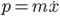 p = m\dot{x}