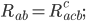 R_{ab} = R^c_{acb};