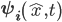 \mathbf{\psi_{i} }\left ( \hat{x},t \right )