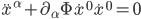 \ddot{x}^{\alpha} + \partial_{\alpha}\Phi\dot{x}^0\dot{x}^0 = 0